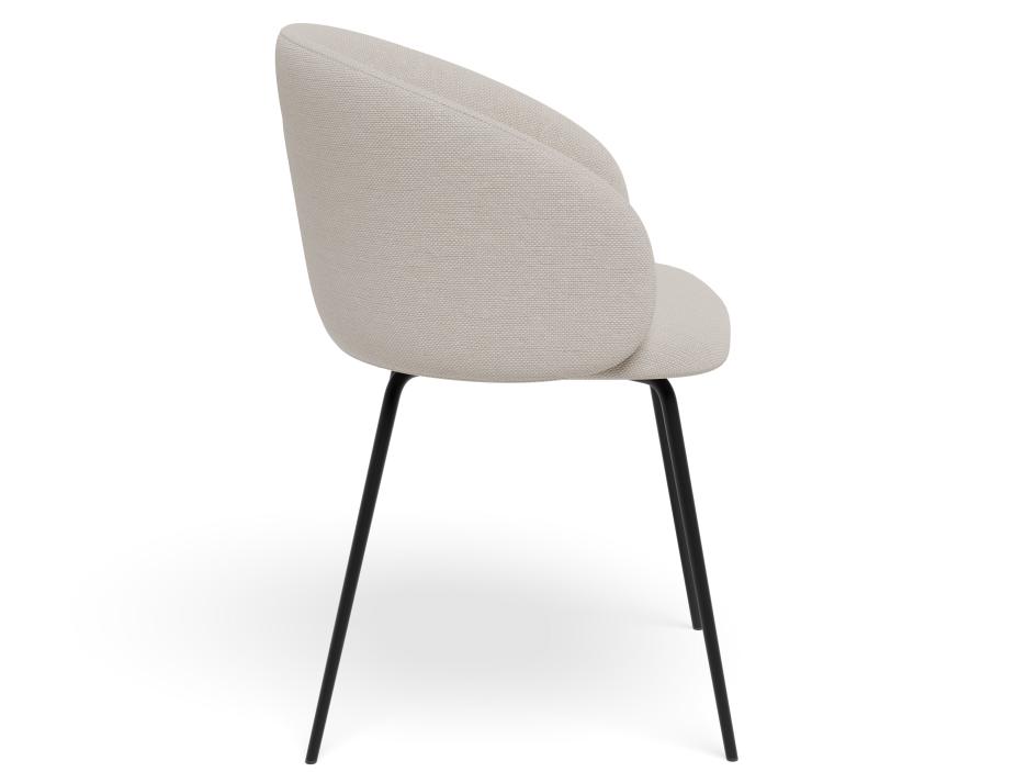 P 3 Henley Chair Metalleg Beigefawn Black