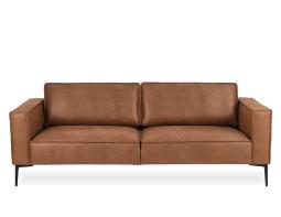 Enzo Tan 3 Seat Sofa Front