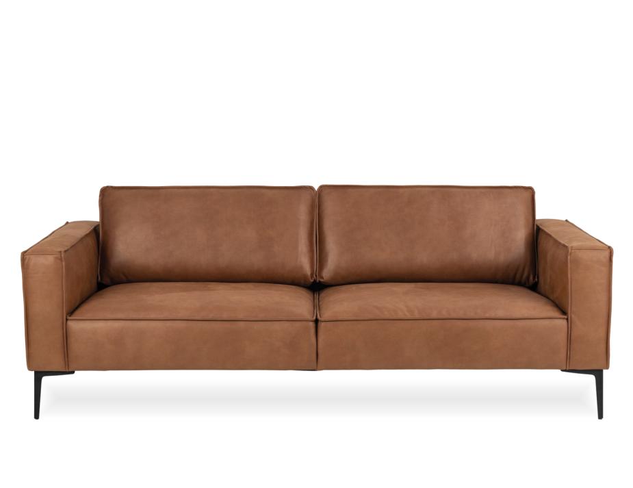 Enzo Tan 3 Seat Sofa Front