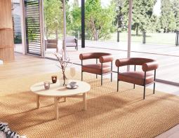 L 1 Marlowe Loungechair Retrobrandy