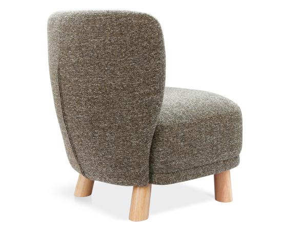 August Occasional Chair - Oak - Kelly Green Fabric