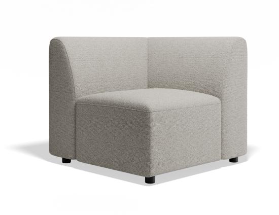 Atticus Modular Sofa Section - Corner - Oyster Grey