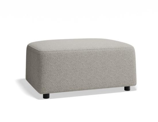 Atticus Ottoman - Oyster Grey