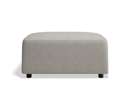 Atticus Ottoman - Oyster Grey