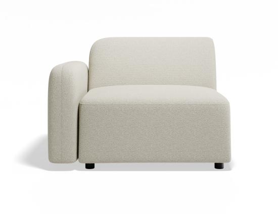 Atticus Modular Sofa Section - Left Arm - Ivory Cream