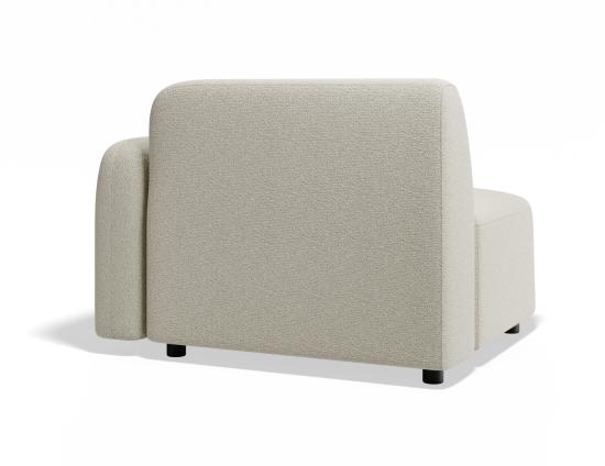 Atticus Modular Sofa Section - Right Arm - Ivory Cream