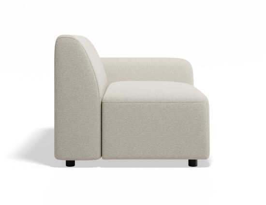 Atticus Modular Sofa Section - Right Arm - Ivory Cream