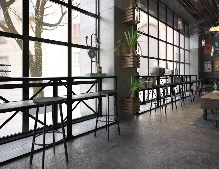 Atlas Barstool Ashblack Lifestyle