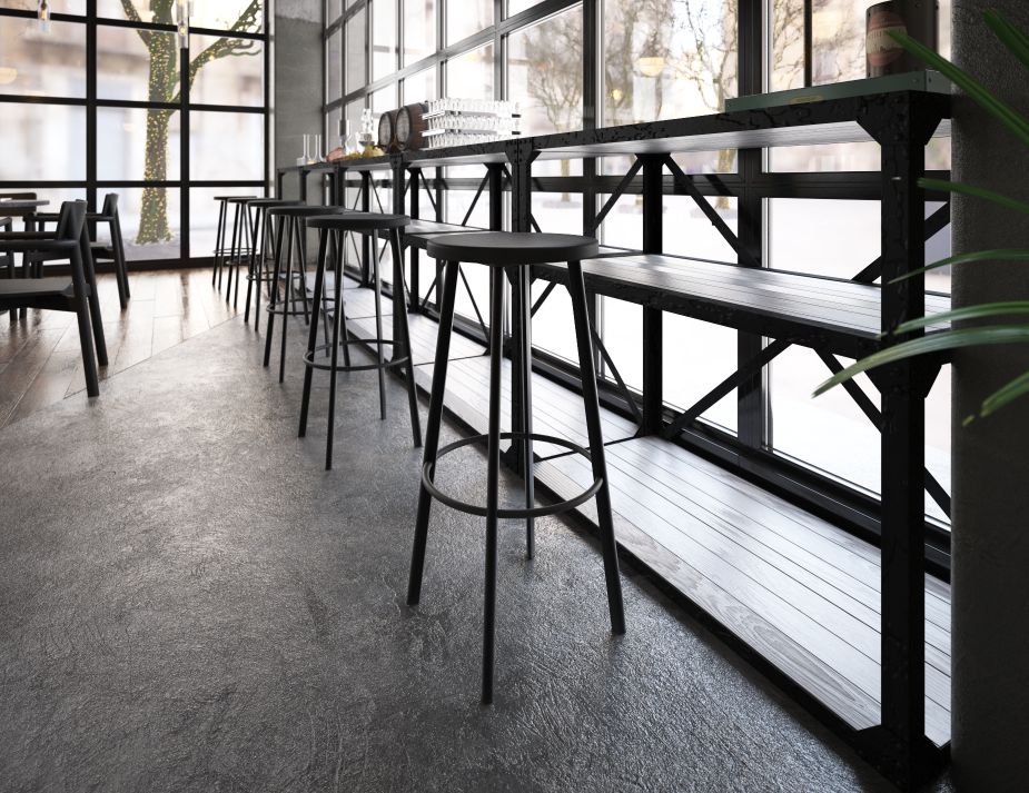 Tall Atlas Barstool Ashblack Lifestyle