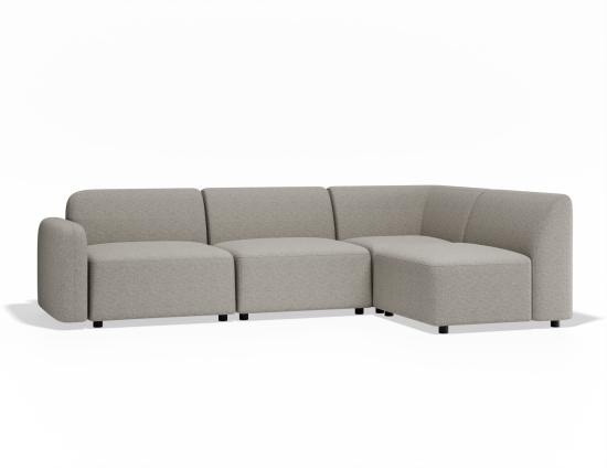 Atticus Modular Sofa - Config A or B Chaise Return - Oyster Grey