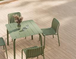 L 2 Roku Diningtable 90 Chair Green Residential