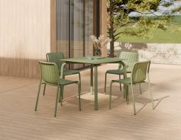 L 3 Roku Diningtable 90 Chair Green Residential