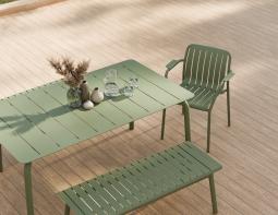 L 2 Roku Diningtable 160 Bench Green Residential