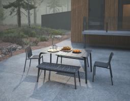 L 1 Roku Diningset120benches Charcoal