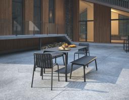 L 2 Roku Diningset120benches Charcoal