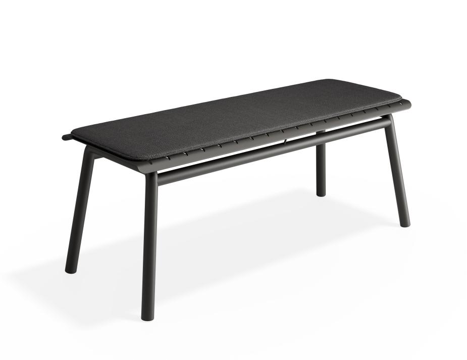 P 3 Roku Bench120seatpad Charcoal