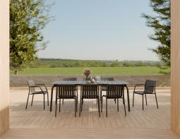 L 1 Roku Diningtable 240 Chair Charcoal Residential