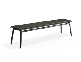 Bench with Green Cushion