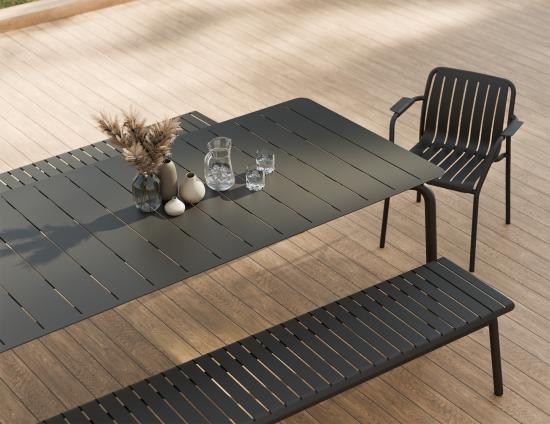 Roku Bench 190cm - Outdoor - Charcoal