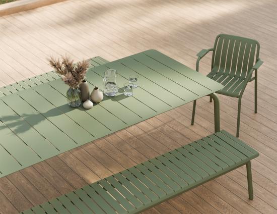 Roku Bench 190cm - Outdoor - Eucalyptus Green