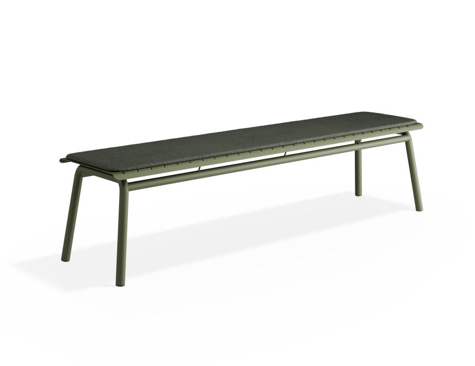 P 3 Roku Bench190seatpad Green