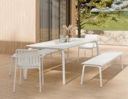 L 3 Roku Diningtable 240 Bench White Residential