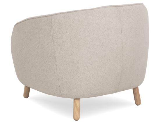 Willow Lounge Chair - Oak Legs - Oyster Grey Fabric