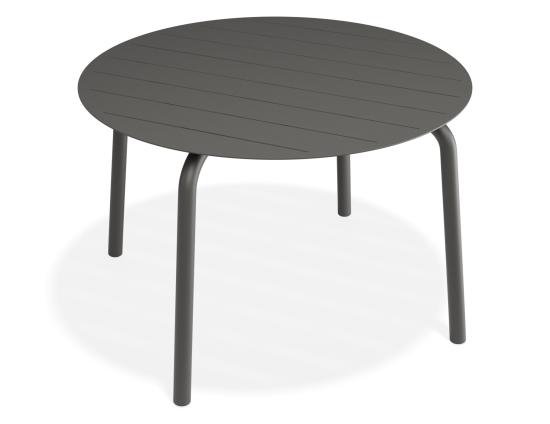 Roku Round Dining Table 120cm - Outdoor - Charcoal