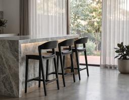 Black Kitchen Stool Modern Home