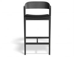 Grayson 65cm Barstool Black Blackpu Front
