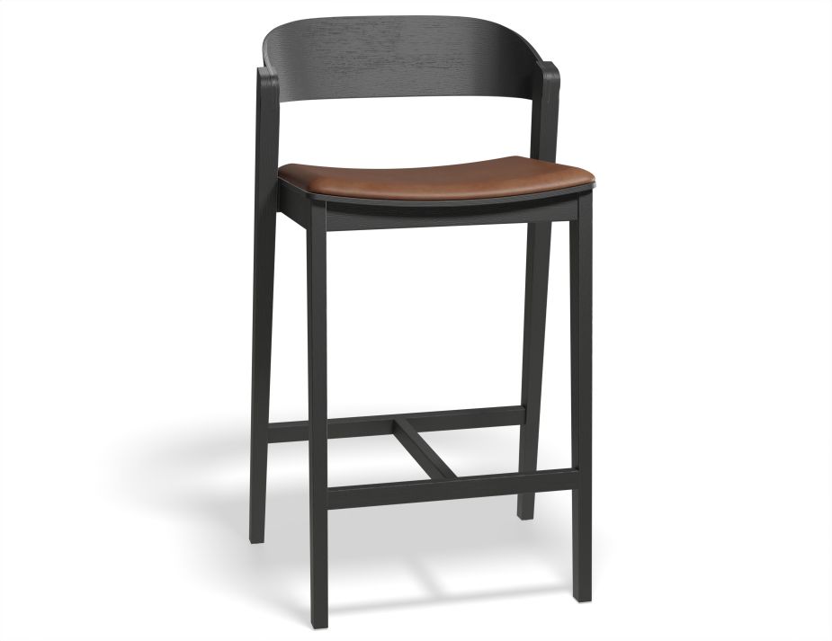 Grayson 65cm Barstool Black Tanpu