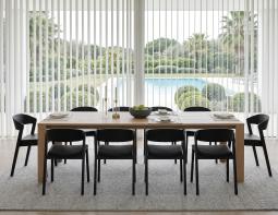 Upholstered Black Grayson Dining Chair Lifestyle