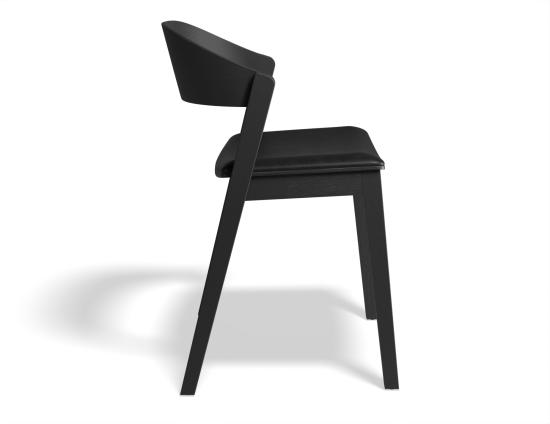 Grayson Dining Chair - Black - Upholstered