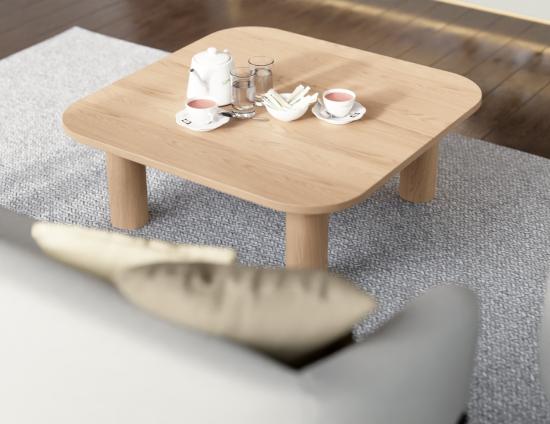 Orbix Square Coffee Table - Natural 