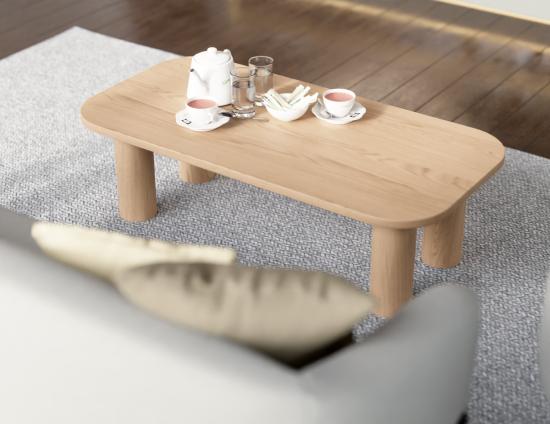 Orbix Rectangle Coffee Table - Natural