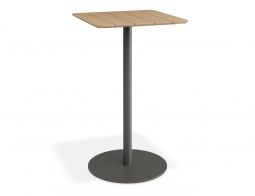 Roku High Bar Teak Table - Outdoor - Charcoal