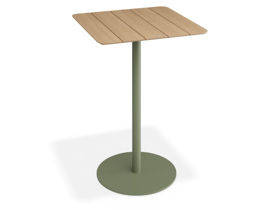 P 2 Roku Teakbartable 75x75 Green