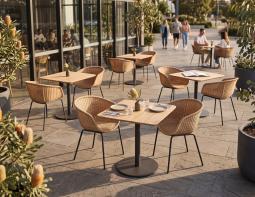 Tulum Chair Roku Table Cafe