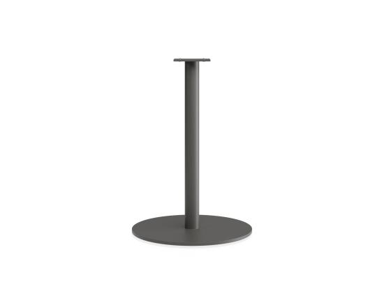 Roku Cafe Table Base & Pole 71cm - Outdoor - Charcoal