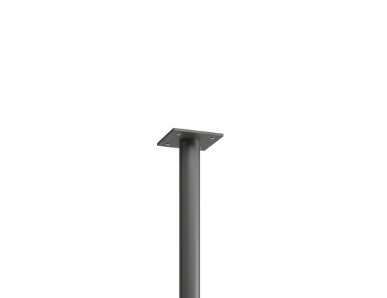Roku Cafe Table Base & Pole 71cm - Outdoor - Charcoal