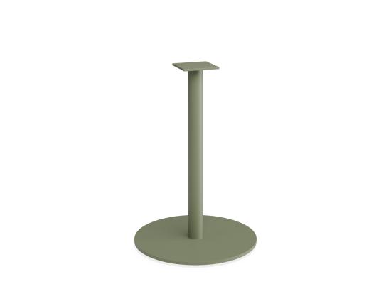 Roku Cafe Table Base & Pole 71cm - Outdoor - Eucalyptus Green