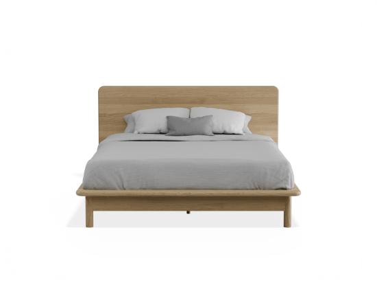 Nordica Bed Frame - Solid Oak - Queen 