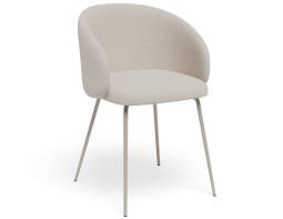 P 1 Henley Chair Metalleg Beigefawn Grey