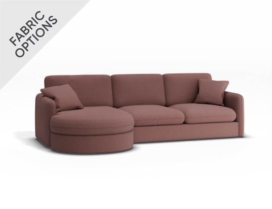 Monte Sofa with Left Chaise - 2.5 Seater - Custom Upholstered