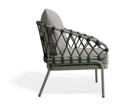 Kara Lounge Chair - Outdoor - Single - Eucalyptus Green