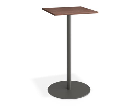 Roku Spotted Gum High Bar Table - Outdoor - Charcoal