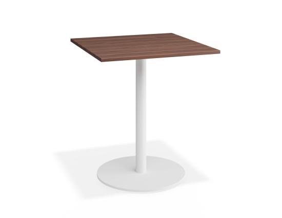 Roku Spotted Gum Cafe Table - Outdoor - White