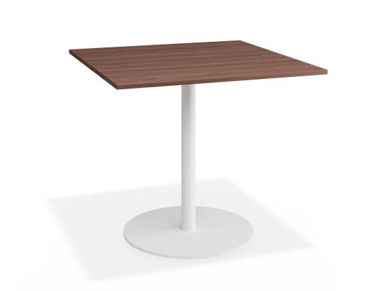 Roku Spotted Gum Cafe Table - Outdoor - White