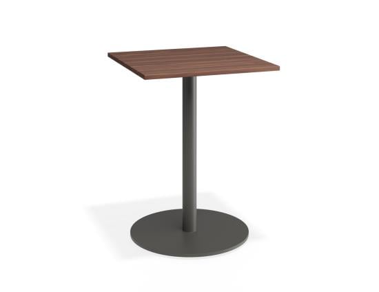 Roku Spotted Gum Cafe Table - Outdoor - Charcoal