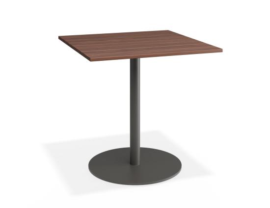 Roku Spotted Gum Cafe Table - Outdoor - Charcoal